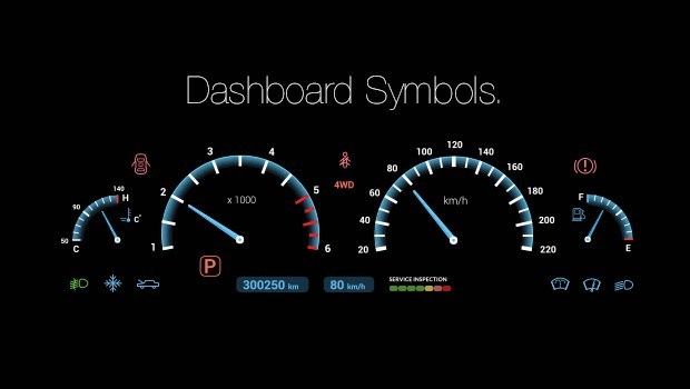 dashboard symbols and what they mean